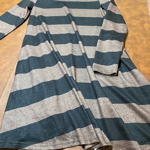 Black and tan striped dress/tunic. - Picture 2 of 2